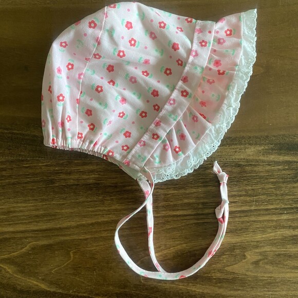 Vintage Floral Pink Easter Bonnet Infant/Toddler - Picture 1 of 8
